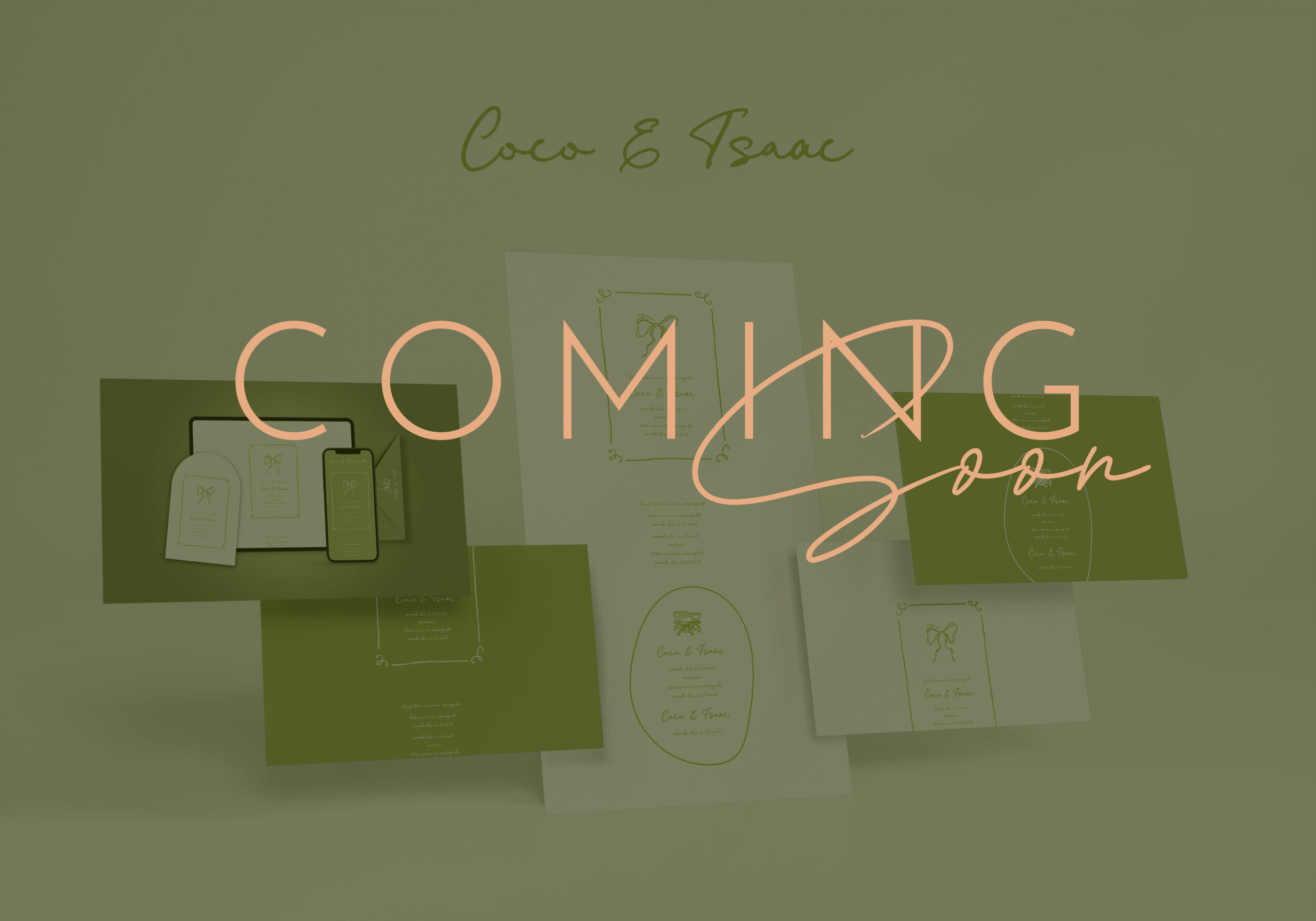 Coming Soon - Faire-part en ligne